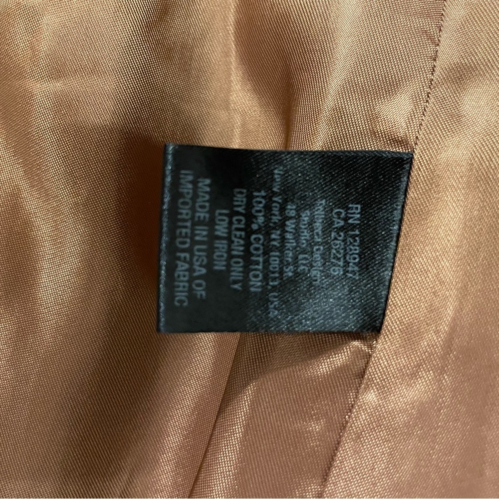 Nili Lotan Brown Marshall Velvet Blazer Tailored Suit Jacket - Picture 6 of 6